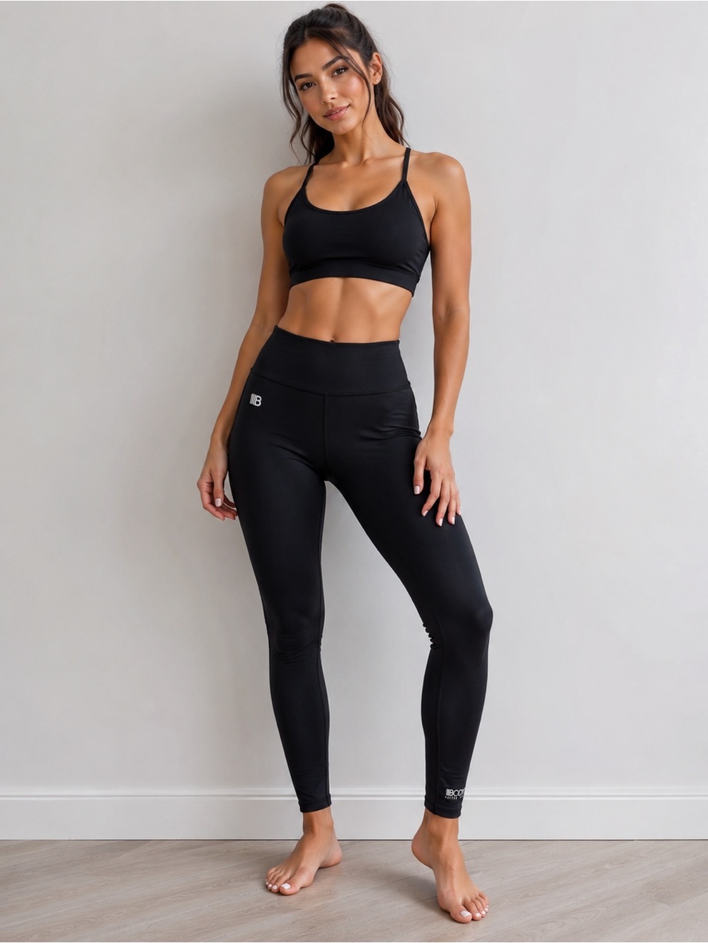 Cotton On Body Move It Black Leggings Size 20 Activewear High Rise Zip Pocket NT